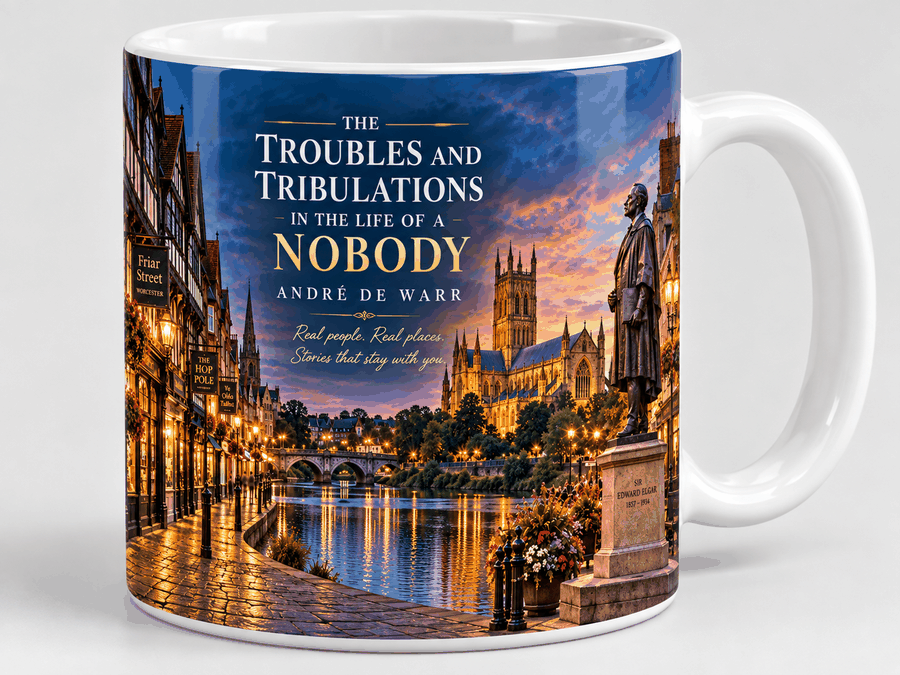 The Troubles and Tribulations mug — Worcester landmarks