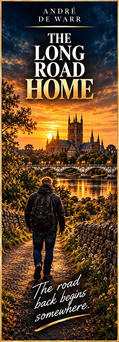 The Long Road Home bookmark design 5: The road back